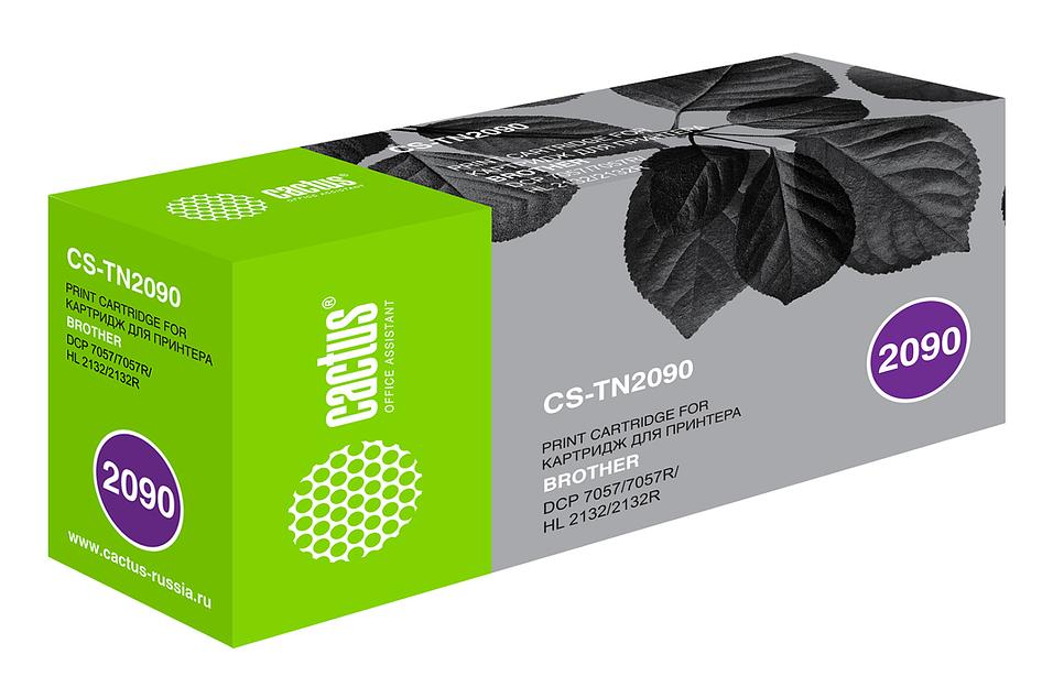 Картридж лазерный Cactus CS-TN2090 TN-2090 черный (1000стр.) для Brother DCP-7057 фото 1