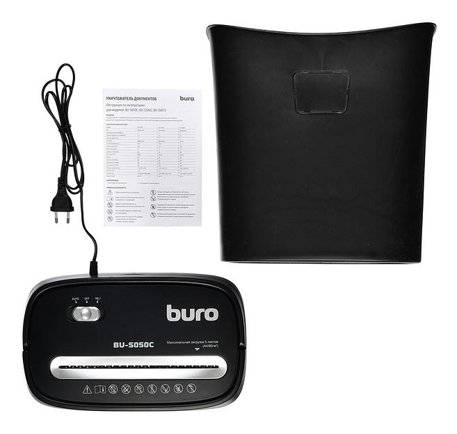 Шредер Buro Home BU-S050C (секр.P-3) фрагменты 5лист. 13лтр. пл.карты фото 8