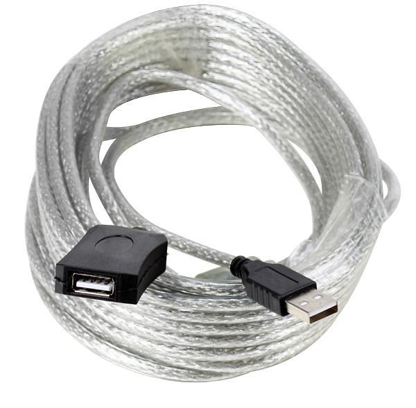 Кабель-удлинитель Aopen ACU823-15M USB A(f) USB A(m) 15м феррит.кольца фото 1