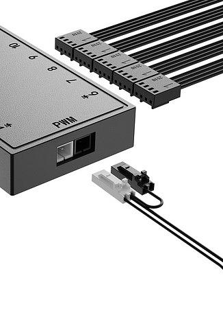 Разветвитель питания Fan Hub ID-Cooling FH-10 PWM 10 Ports / SATA Power фото 5