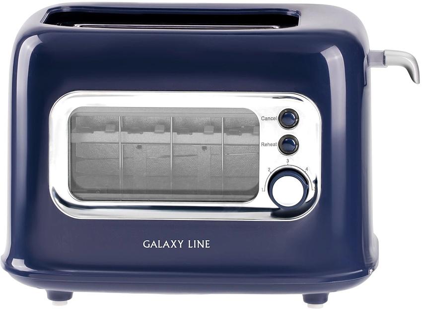 Тостер Galaxy Line GL 2913 900Вт синий фото 1