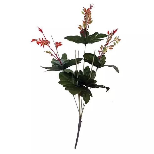 Подбукетник 6 голов и 6 листов с 3 велюшками 42см 234-040С/029 фото 2