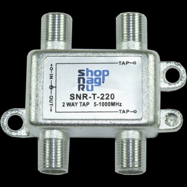 Ответвитель абонентский SNR-T-228 на 2 отвода, вносимое затухание IN-TAP 28dB. фото 1