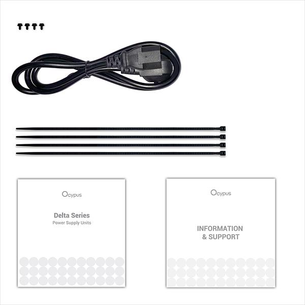 Блок питания Ocypus Delta P650, 650W, APFC, 80+ Bronze, ATX 3.1, 120mm Fan (P650-BF) фото 7