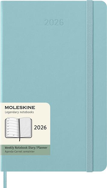 Еженедельник Moleskine CLASSIC WKNT Large 130х210мм 144стр. аквамарин фото 7