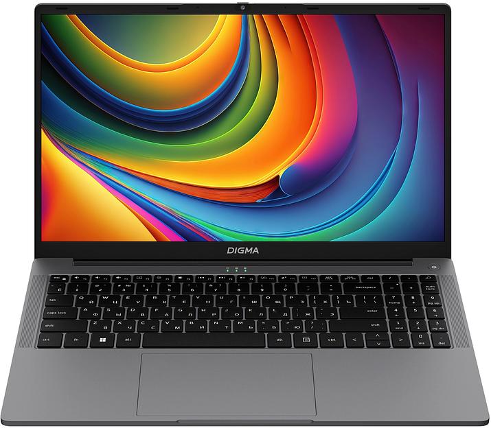 Ноутбук Digma EVE i5980 Core M3 8100Y 16Gb SSD512Gb Intel UHD Graphics 615 15.6" IPS FHD (1920x1080) Windows 11 Professional grey WiFi BT Cam 5000mAh (DN15CM-ADXW01) фото 1