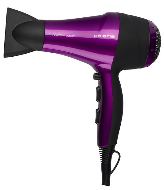 Фен Polaris PHD 2077i 2000Вт фиолетовый/черный фото 1