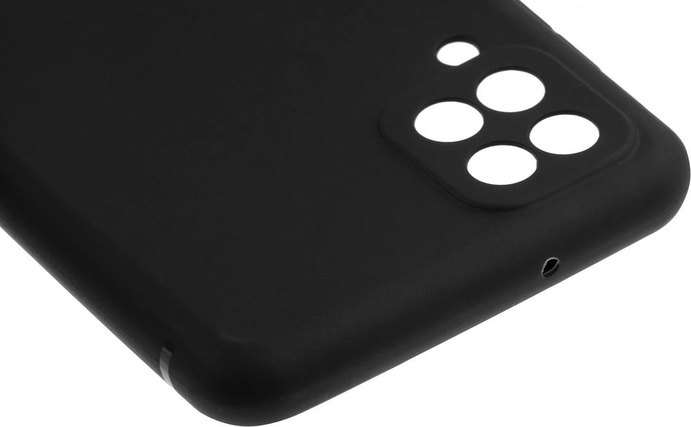 Чехол (клип-кейс) BoraSCO для Samsung Galaxy A12 черный (матовый) (39790) фото 5