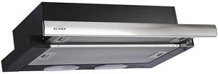 Вытяжка встраиваемая Elikor Интегра 60П-400-В2Л черный/нержавеющая сталь управление: кнопочное (1 мотор) фото 1