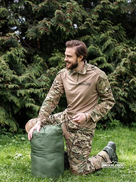 Спальный мешок туристический зеленый фото 4