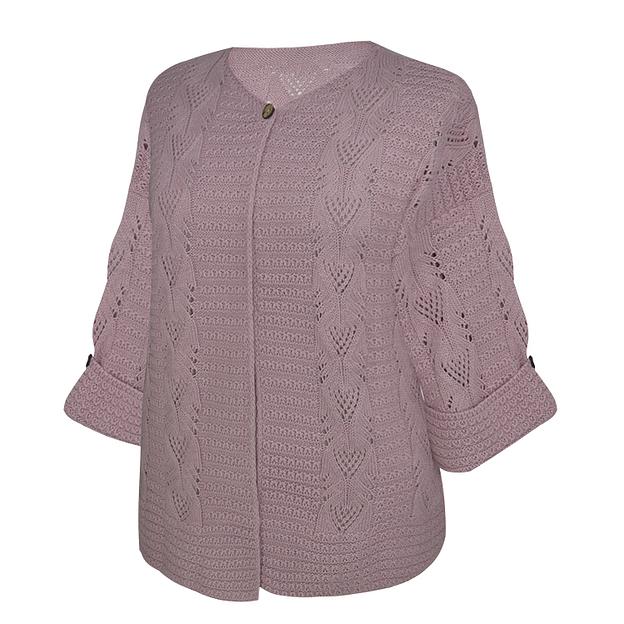 Кардиган женский «Пуговка» пудровый фото 1