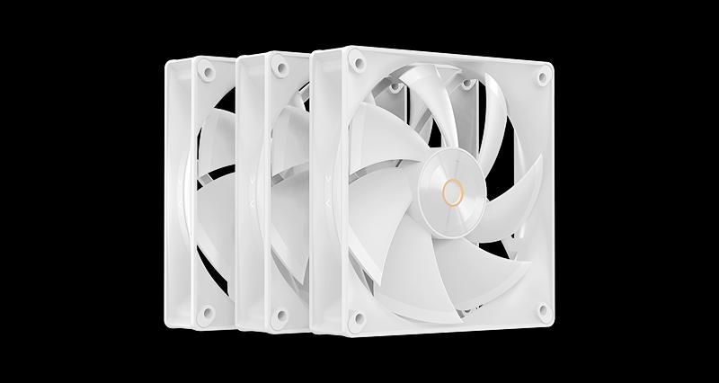 Вентилятор для корпуса Ocypus Delta F12 WH 3 IN 1, 120x120x25mm, 4-PIN PWM, 500-2000 RPM, 29 DBA MAX, HYDRO BEARING фото 1