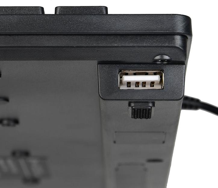 Клавиатура Оклик 520M2U черный/черный USB slim Multimedia фото 4