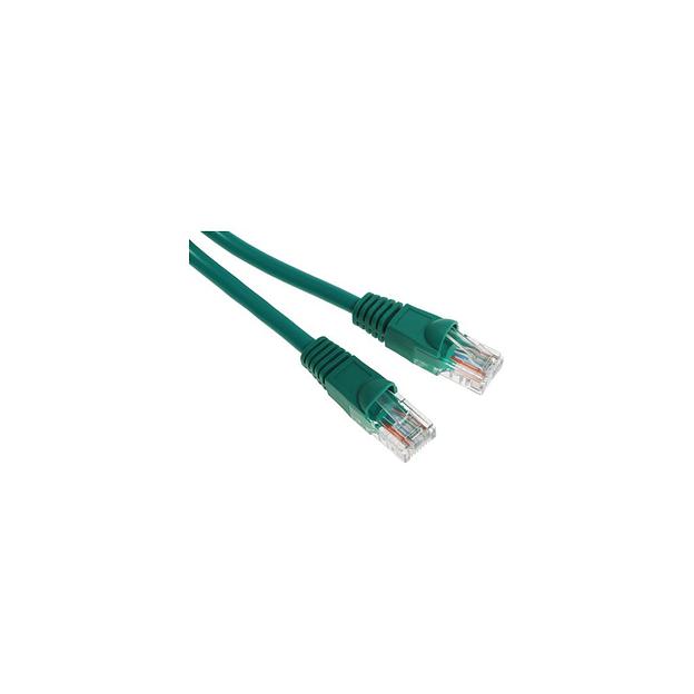 Патч-корд Buro литой (molded), UTP, кат.5E, 0.5м, 4 пары, 26AWG, алюминий омедненный, многожильный, зеленый фото 1