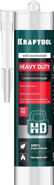 KRAFTOOL HEAVY DUTY, 310 мл, белый, особопрочный монтажный клей (41348) фото 1