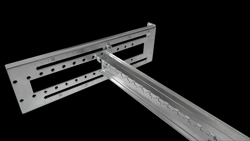ЦМО Панель 19" с DIN-рейкой регулируемая по глубине для установки коммутаторов STK-RACKMNT-704KA фото 2