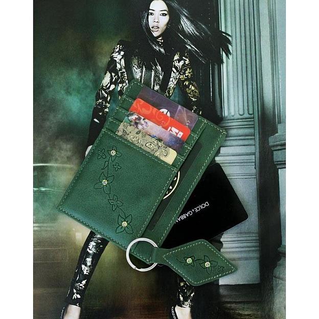 Обложка для автодокументов Kniksen ОВ-М-мэри/зел фото 8