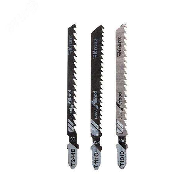 Набор полотен для электролобзика № 4 T101D/T111C/T244D (упак - 3 шт.) фото 1