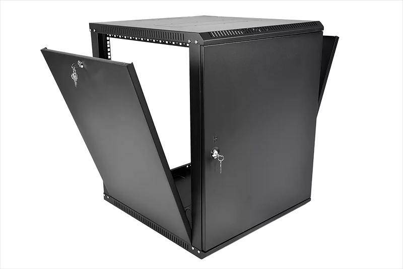 ЦМО Шкаф телекоммуникационный настенный разборный ЭКОНОМ 18U (600? 350) дверь металл, цвет черный (ШРН-Э-18.350.1-9005) фото 2