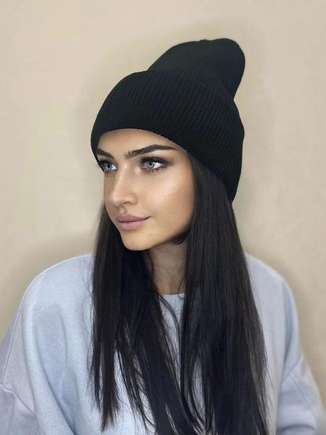 Шапка лопата черная ОПТ фото 2