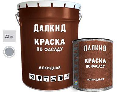 Краска по фасаду «ДАЛКИД», тара 20 кг, цвет серый фото 1