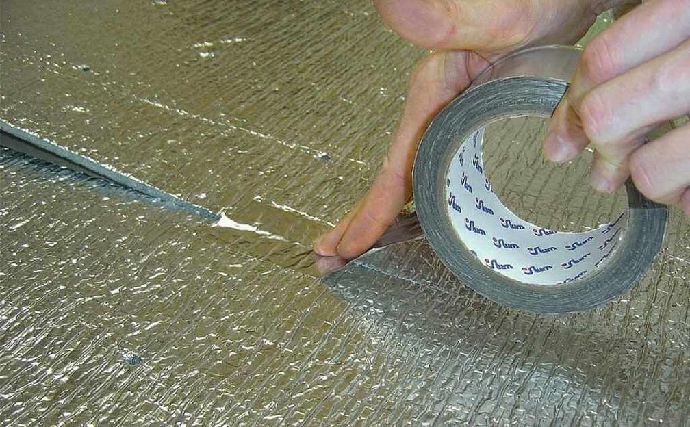 Профессиональная монтажная алюминиевая самоклеящаяся лента ЛАМС фото 2