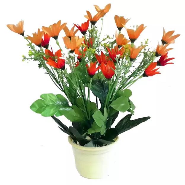 Букет искусственных цветов в горшке 637 30см фото 1