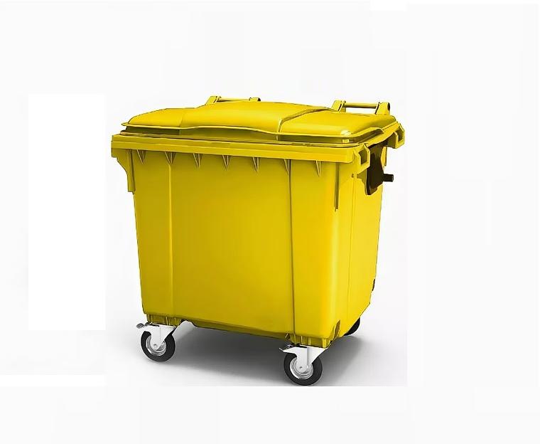 Мусорный контейнер 770л Желтый фото 1