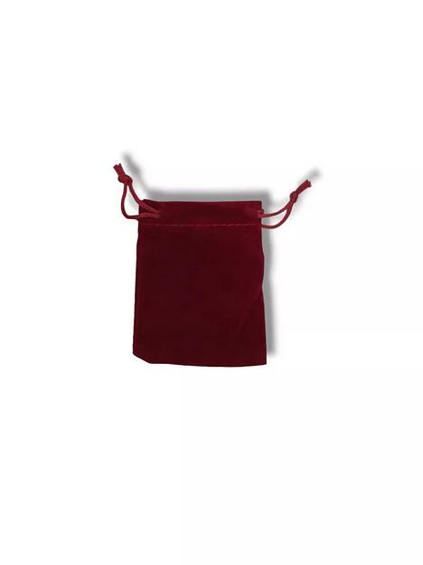 Мешочки бархатные бордовые 7х9 см, 50 шт ОПТ фото 1