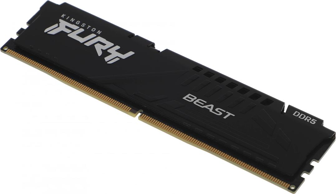 Модуль памяти DDR 5 DIMM 16Gb PC51200, 6400Mhz, Kingston FURY Beast Black EXPO CL32 (KF564C32BBE-16) (retail) фото 3