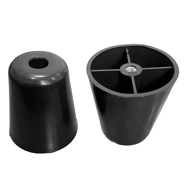 Пластиковая опора круглая 100 мм, с гайкой М8 фото 1