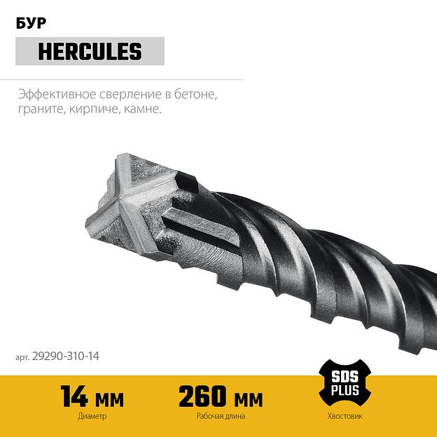 STAYER HERCULES-4Х 14x310 мм, SDS-plus бур (29290-310-14) фото 4