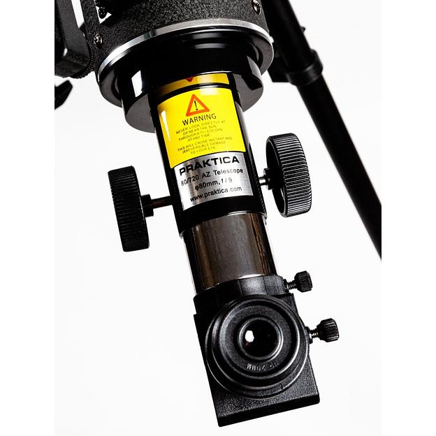  Praktica Телескоп Altair 80/720AZ, искатель red dot, адаптер для смартфона, стальная тренога, черный > фото 4