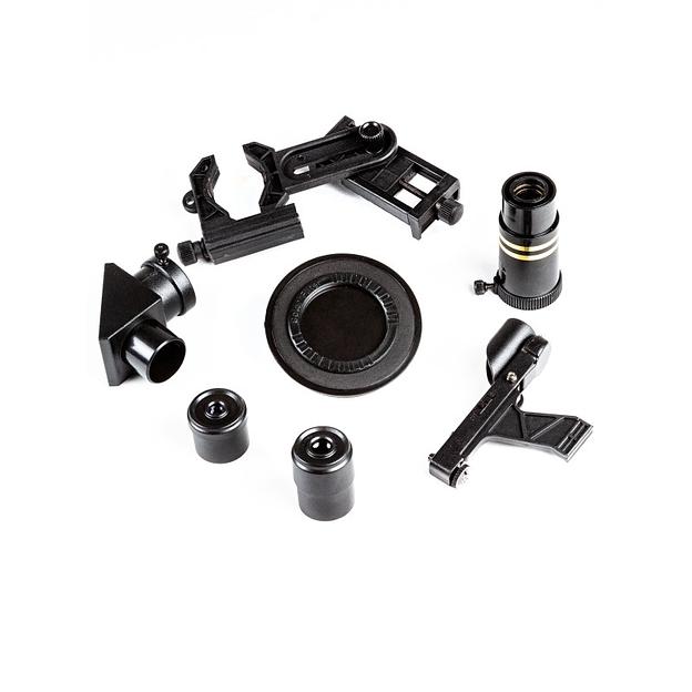 Praktica Телескоп Antares 70/700AZ, искатель red dot, адаптер для смартфона,стальная тренога, черный > фото 8