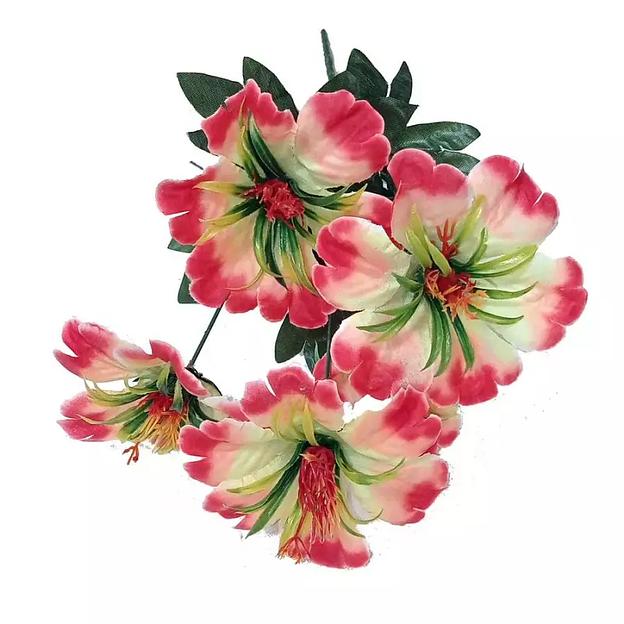 Букет с георгинами 5 голов 40см 460-743 фото 2