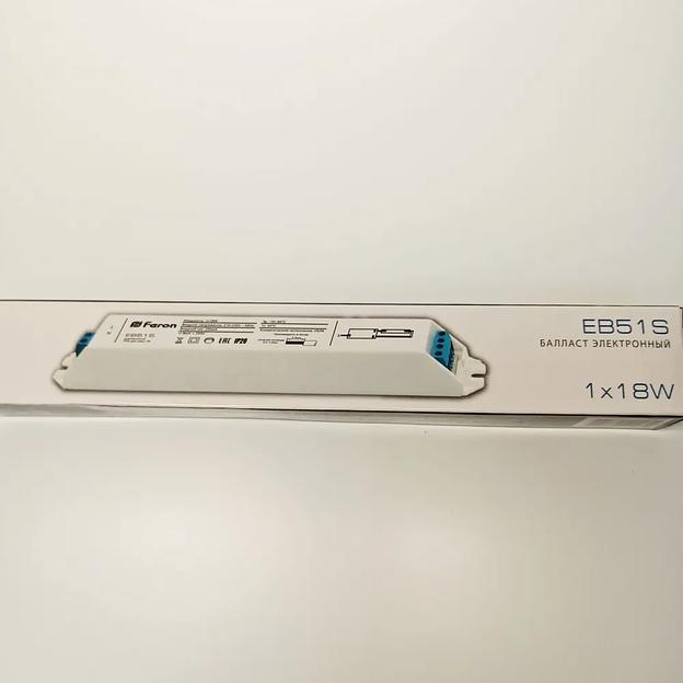 Электронный пускорегулирующий аппарат Feron EB51S 1x18W фото 1