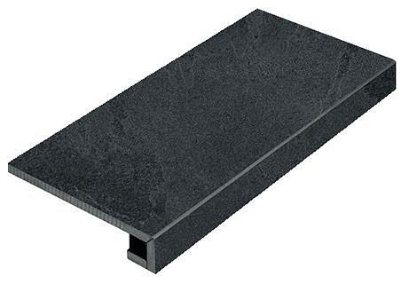 Ступень Italon Materia Titanio угловая правая патинированная 33x120 фото 1