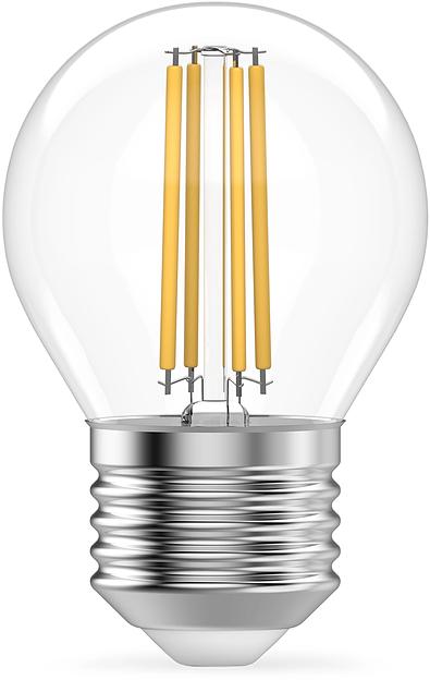 Лампа филам. Gauss Filament 12Вт цок.:E27 шар св.свеч.бел.нейт. (упак.:10шт) (52222) фото 2