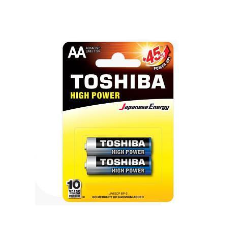 Батарейка Toshiba High Power, AA/LR6 GCP BP-2, 2 шт фото 1