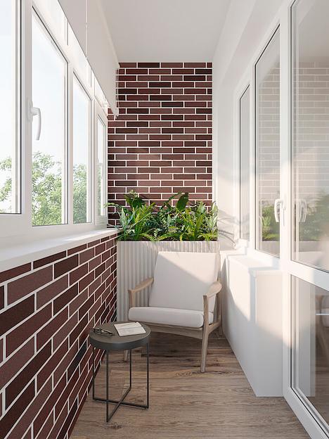 Декоративное покрытие АМК кирпич №410 микс красный ОПТ фото 5