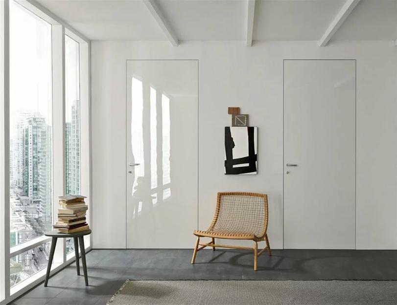 Скрытая дверь стандарт грунтовая 2000x900x54 мм фото 1