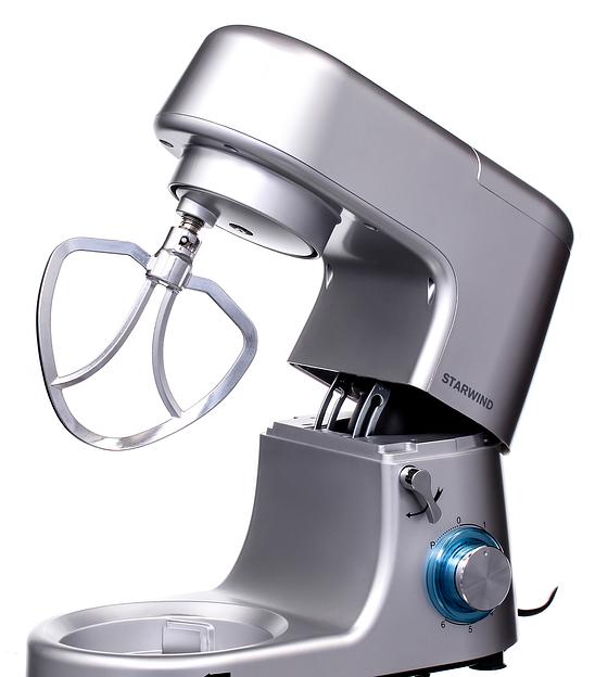 Миксер планетарный Starwind SPM8183 1600Вт серебристый фото 10
