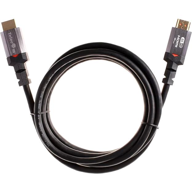 Кабель HDMI 19M/M,ver. 2.1, 8K@60 Hz 2m метал разъемы, Telecom VCOM Telecom TCG365-2M фото 7