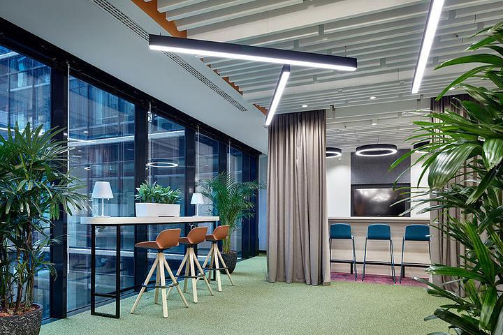 Стационарная перегородка NAYADA-Quadro каркасная с дверью под заказ фото 3