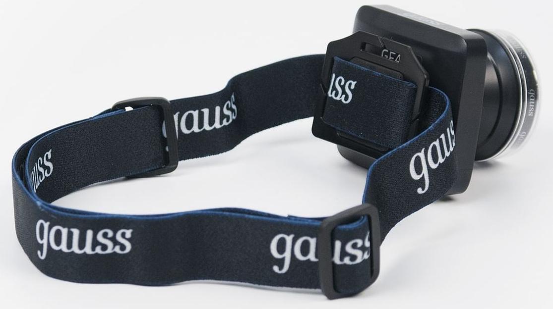 Фонарь налобный Gauss GFL401 черный 5Вт лам.:светодиод. (GF401) фото 2