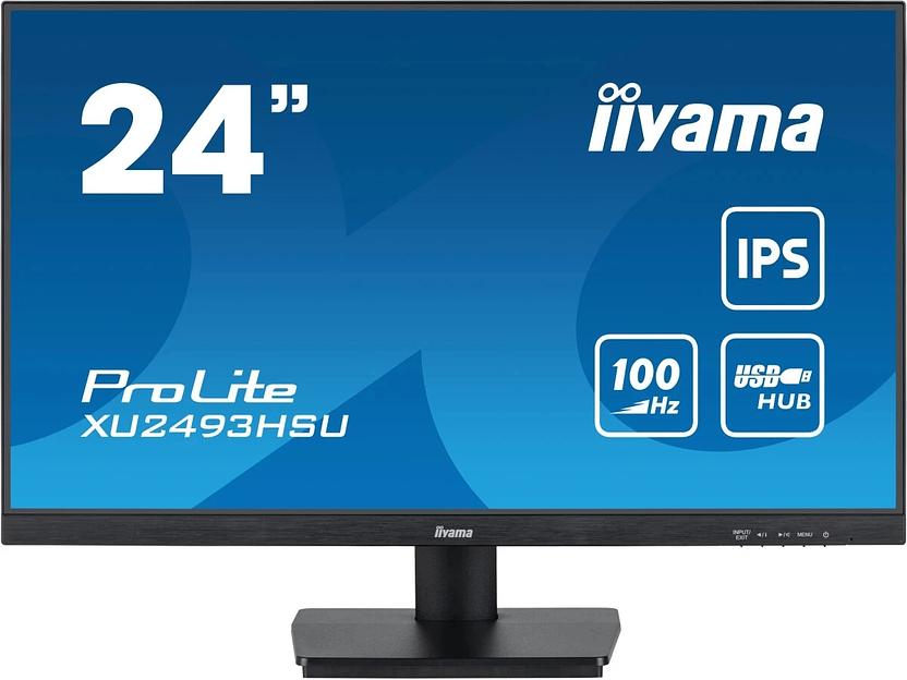 Монитор Iiyama 23.8" ProLite XU2493HSU-B7 черный IPS LED 1ms 16:9 HDMI M/M матовая 1300:1 300cd 178гр/178гр 1920x1080 100Hz DP FHD USB 3кг фото 1