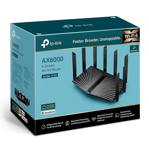 Archer AX80 AX6000 Dual-Band Wi-Fi 6 Router фото 3