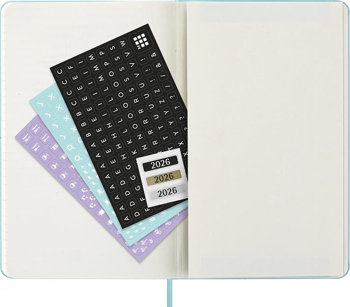 Еженедельник Moleskine CLASSIC WKNT Large 130х210мм 144стр. аквамарин фото 5