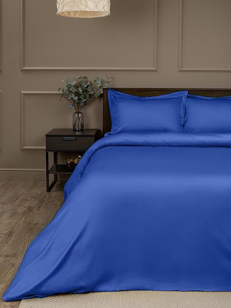 Комплект постельного белья из сатина люкс «Голубое», Опт фото 1