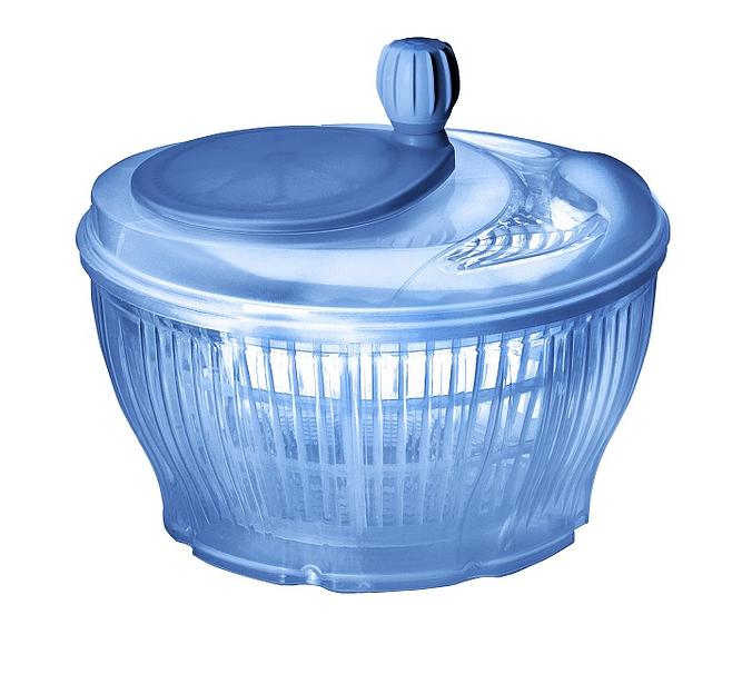 Сушилка для зелени 3,7 л. d=24 см. синяя Abert /1/6/ фото 1